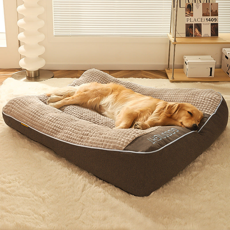 Large Thick Scratch-resistant Spine Protection Dog  Bed