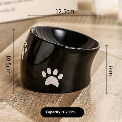 Ceramic Cat Feeding Bowl