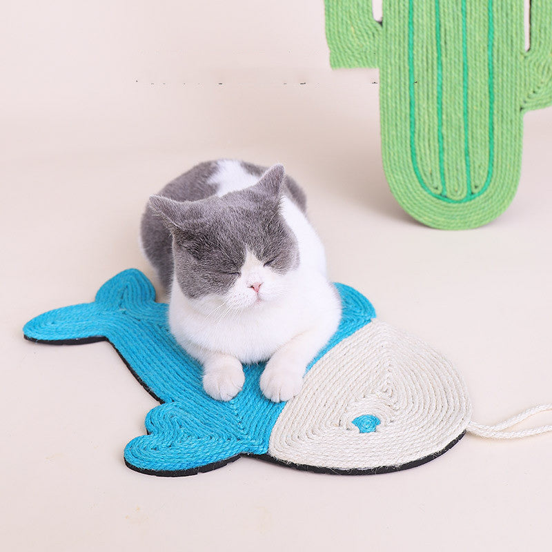 Cactus and Fish Wall Cat Scratcher