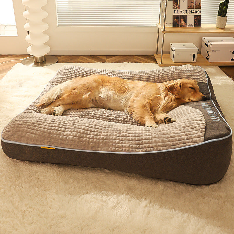 Large Thick Scratch-resistant Spine Protection Dog  Bed