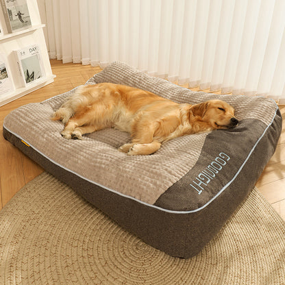 Large Thick Scratch-resistant Spine Protection Dog  Bed