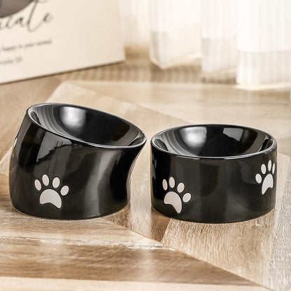 Ceramic Cat Feeding Bowl