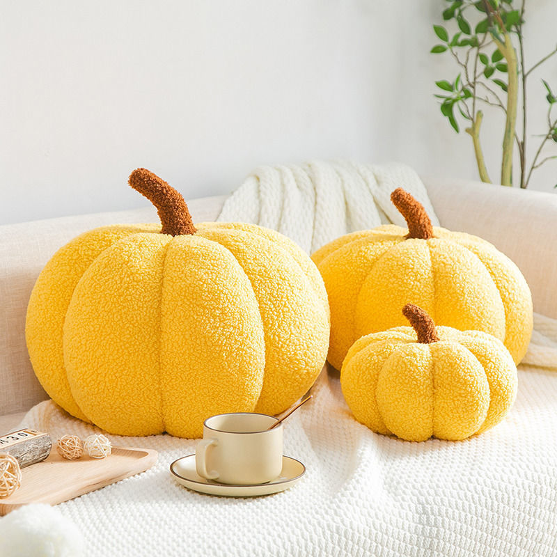 Teddy Fleece Pumpkin Pillow Sofa Pillow