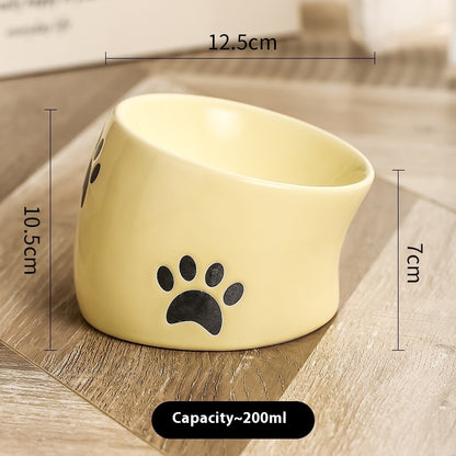 Ceramic Cat Feeding Bowl