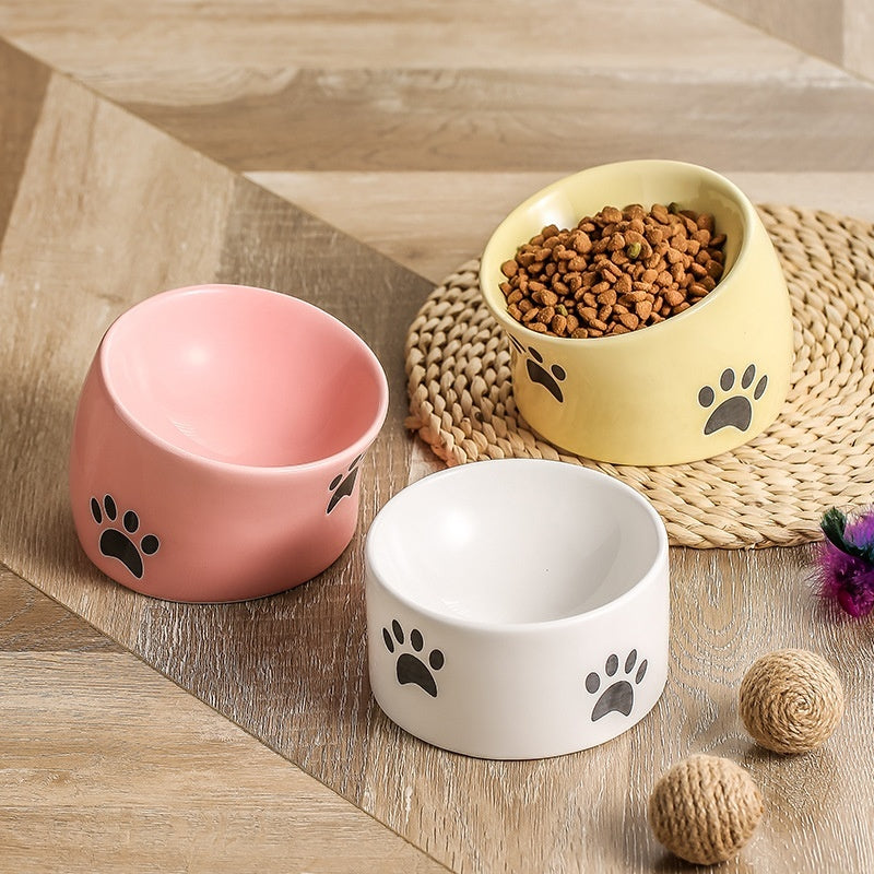 Ceramic Cat Feeding Bowl