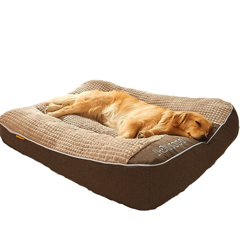 Large Thick Scratch-resistant Spine Protection Dog  Bed