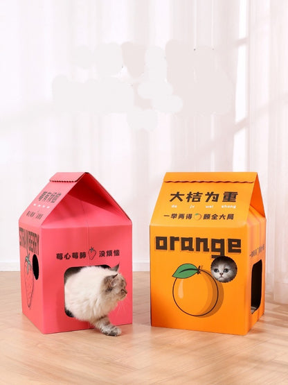 Milk Cat Juice  Box Pet Bed