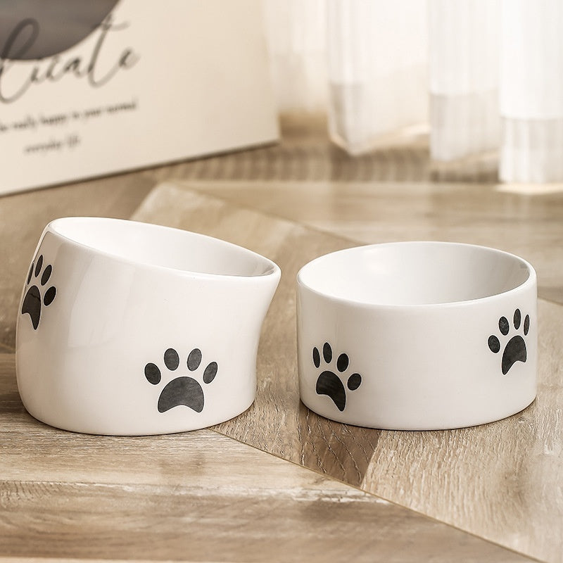 Ceramic Cat Feeding Bowl