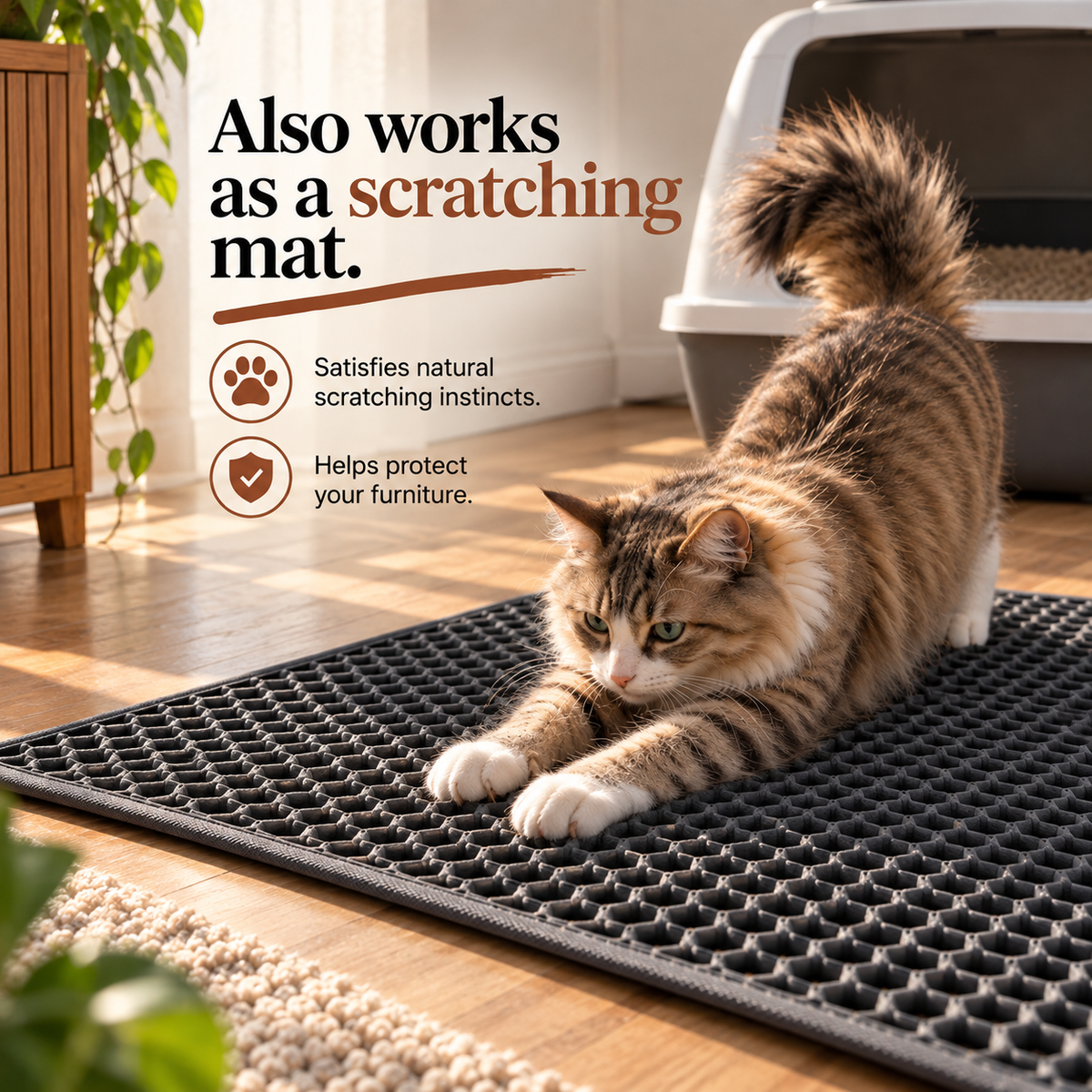 PurePurr LitterGuard 2-in-1 Mat