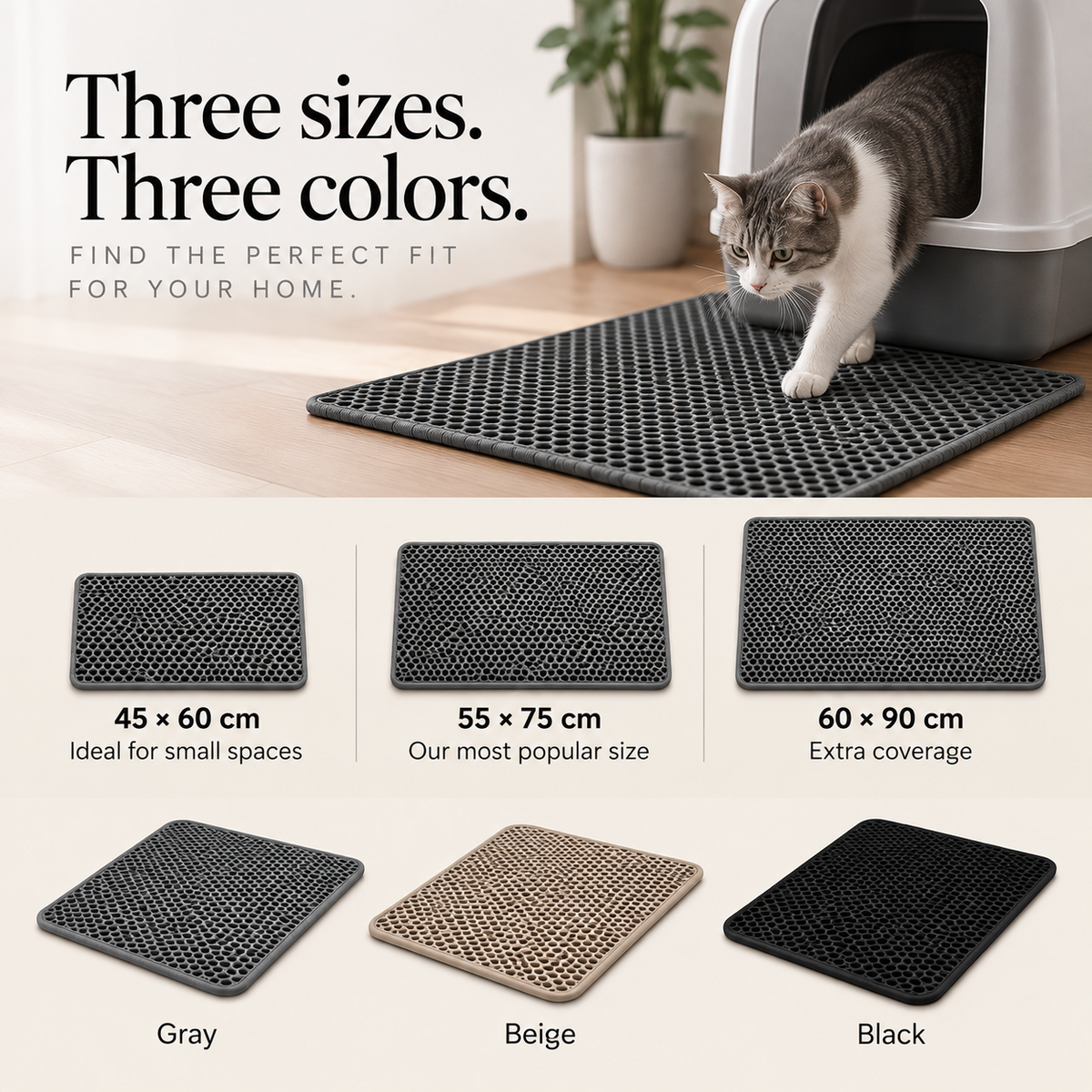 PurePurr LitterGuard 2-in-1 Mat