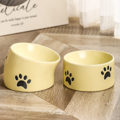 Ceramic Cat Feeding Bowl