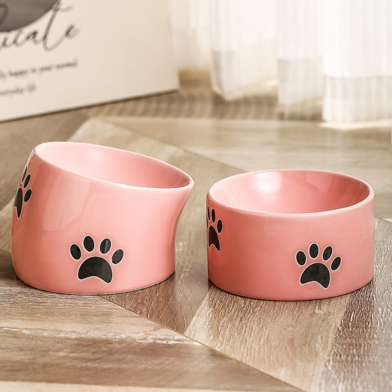 Ceramic Cat Feeding Bowl