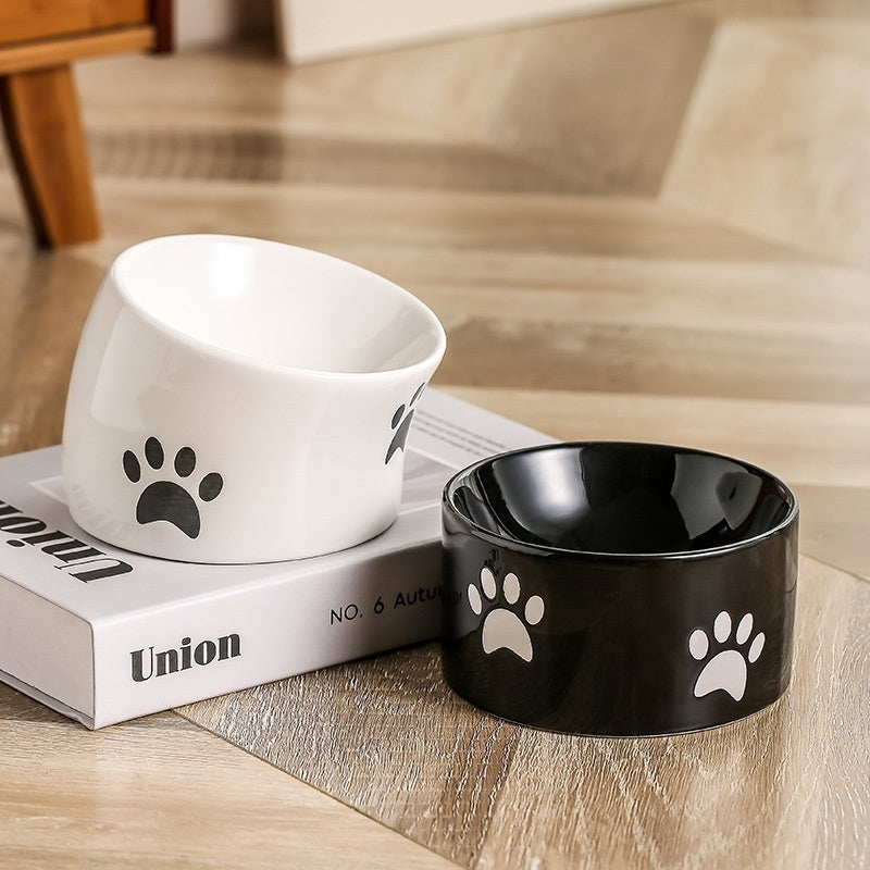 Ceramic Cat Feeding Bowl