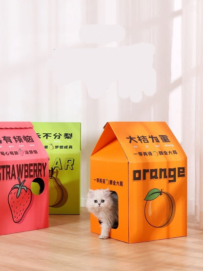 Milk Cat Juice  Box Pet Bed