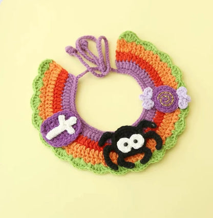 Halloween Cat Collar Handmade Hats Pumpkin Costume