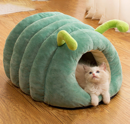 Caterpillar Shape Cat Bed